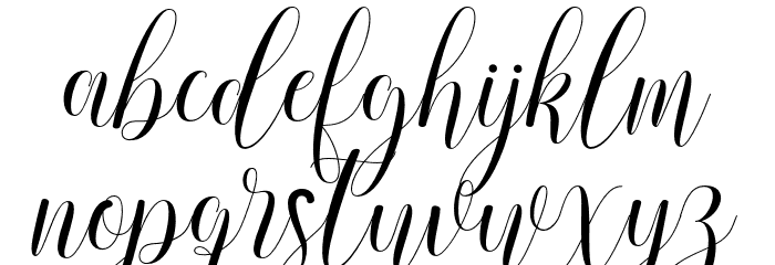 RusthinaScript Font LOWERCASE