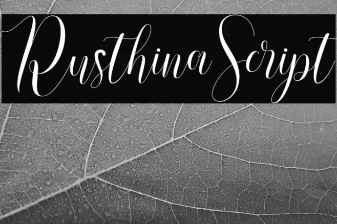 RusthinaScript Font examples