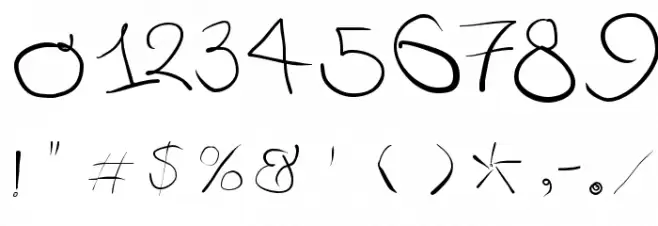 RustiCalligraphia Font OTHER CHARS