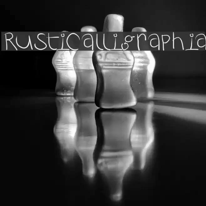 RustiCalligraphia Font examples