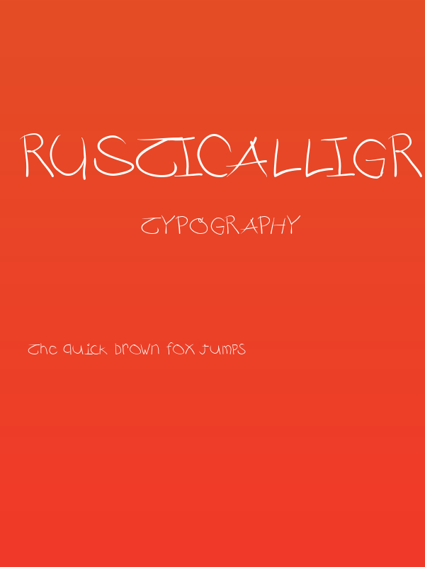 RustiCalligraphia Poster