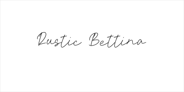 Rustic Bettina Logo