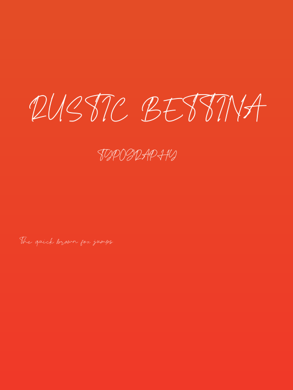 Rustic Bettina Poster