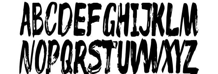 Rustic Brush Font LOWERCASE