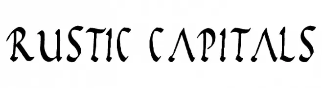 Rustic Capitals  フリーフォントのダウンロード