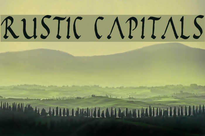 Шрифт capital