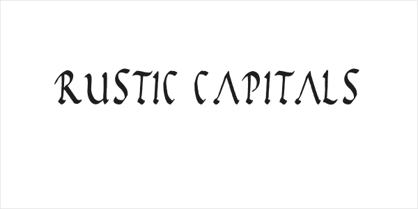Rustic Capitals Logo