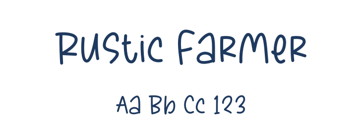 Rustic Farmer Font Preview
