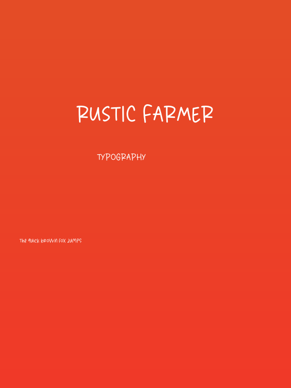 Rustic Farmer Poster
