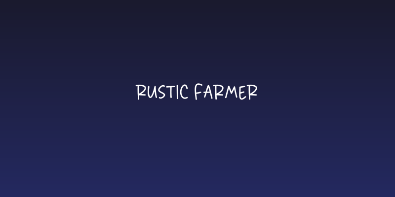 Rustic Farmer Social Header