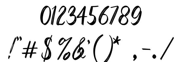 Rustic Glacier Font OTHER CHARS