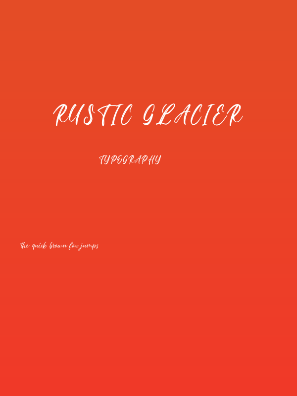 Rustic Glacier Poster