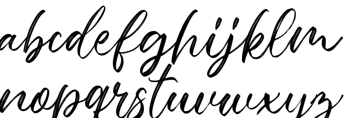 Rustic Glacier Font LOWERCASE