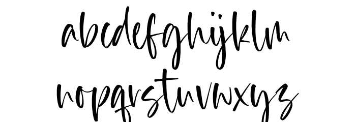 Rustic Homes Font LOWERCASE