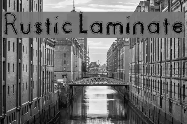 Rustic Laminate Font examples