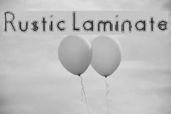 Rustic Laminate Font examples