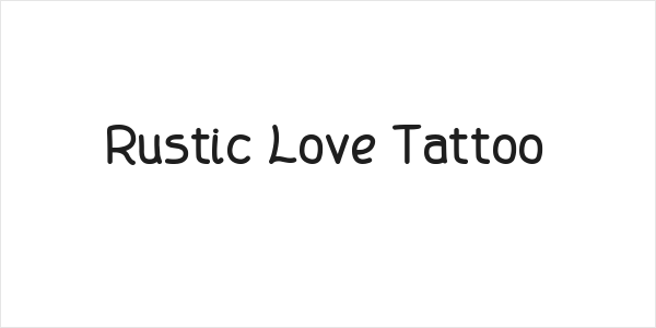 Rustic Love Tattoo Logo
