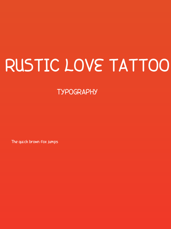 Rustic Love Tattoo Poster