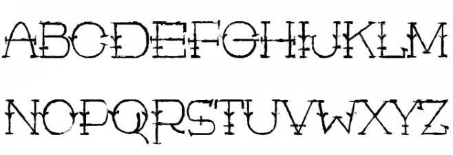 Rustic Man 字体 大写
