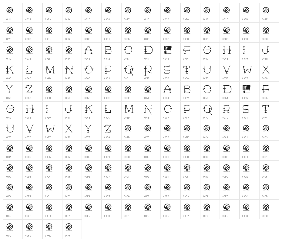 Rustic Man Character Map