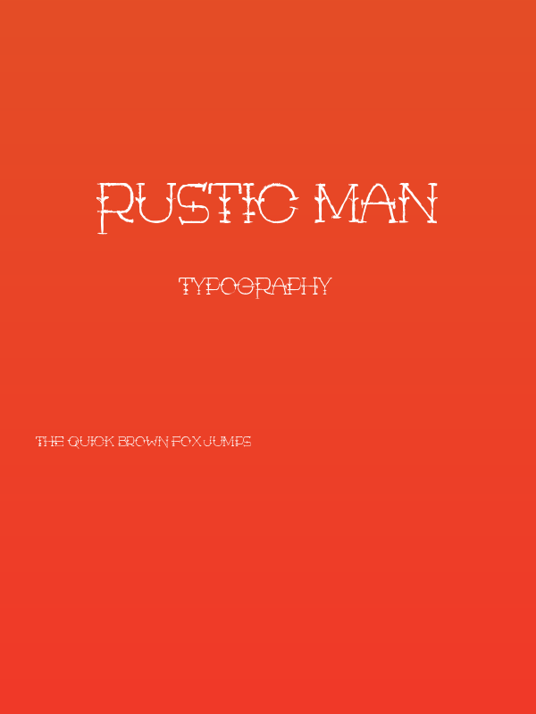 Rustic Man Poster
