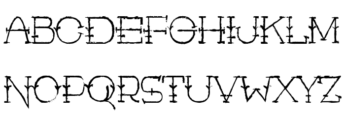 Rustic Man Font LOWERCASE