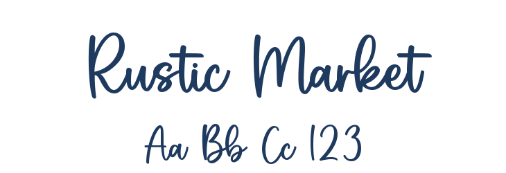 Rustic Market Font Preview