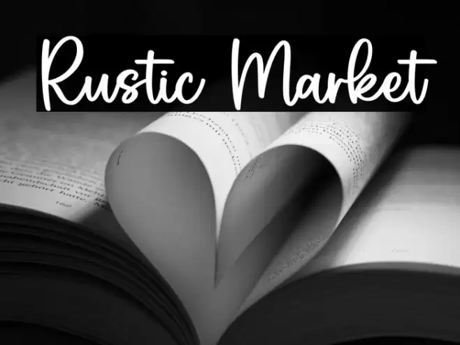 Rustic Market Шрифта examples