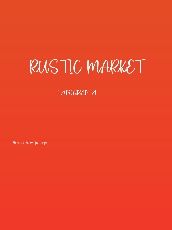 Rustic Market Poster
