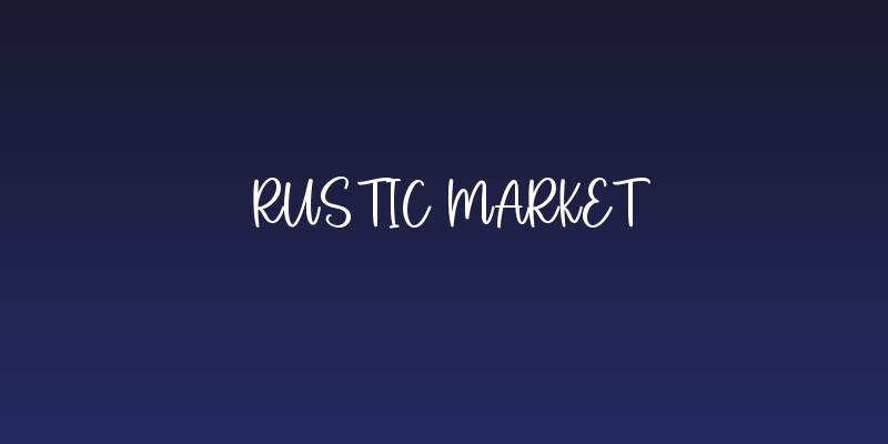 Rustic Market Social Header