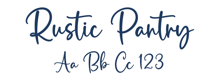 Rustic Pantry Font Preview