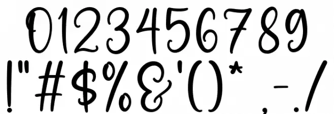 Rustic Pantry Font OTHER CHARS