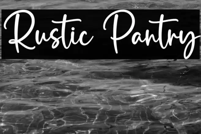 Rustic Pantry Font examples