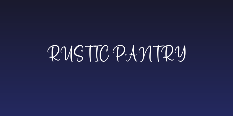 Rustic Pantry Social Header