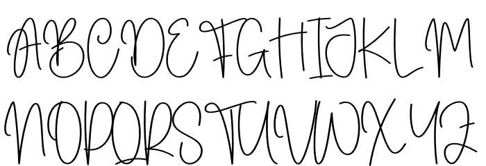 Rustic Santa Font UPPERCASE