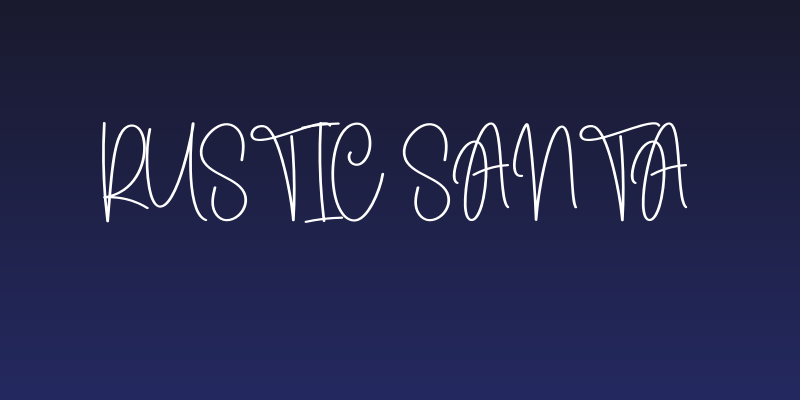 Rustic Santa Social Header