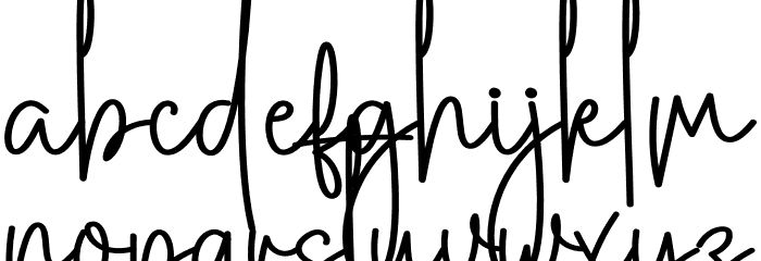 Rustic Santa Font LOWERCASE