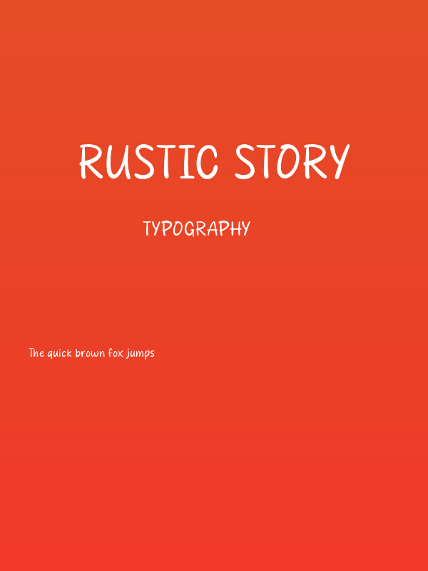 Rustic Story Poster