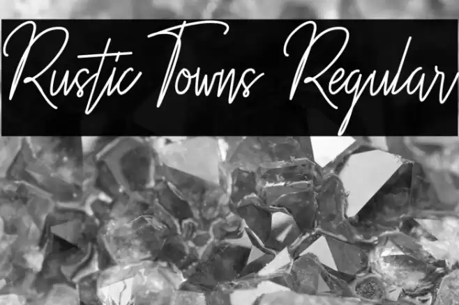 Rustic Towns Regular Font examples
