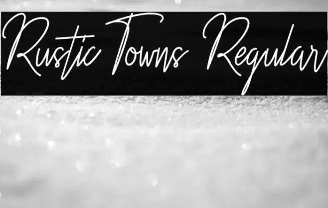 Rustic Towns Regular Font examples