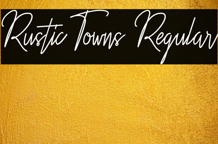 Rustic Towns Regular Example 3