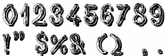 RusticBlackShadow Font OTHER CHARS