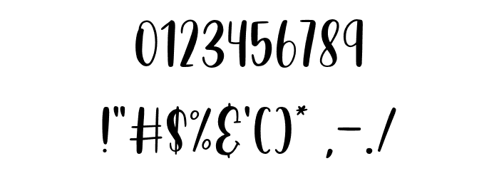 RusticPeach Font OTHER CHARS