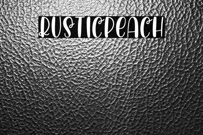 RusticPeach Example 1