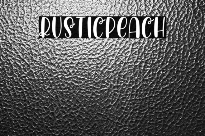 RusticPeach Example 1