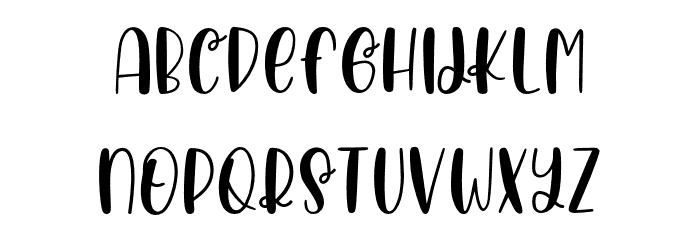 RusticPeach Font LOWERCASE