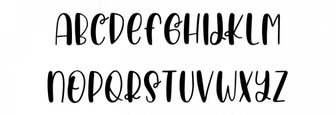 RusticPeach 字体 小写
