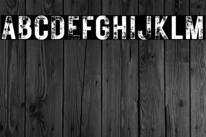 RusticPrinted-Demo Font examples