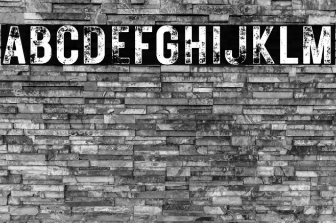 RusticPrinted-Demo Font examples