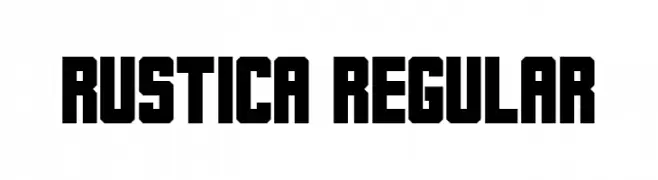 Rustica Regular  フリーフォントのダウンロード